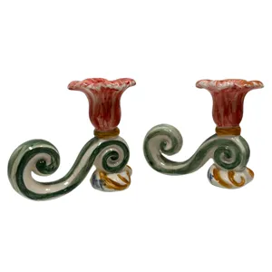 Porta candele classici a forma di fiori