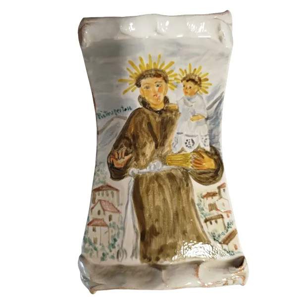 Magnete grande a forma di pergamena raffigurante S. Antonio, Protettore di Pietrapertosa