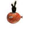 Palloncino a forma di vaso – contenitore di piantine mono colore (versione arancio-rossa con uccellino) - foto 1