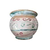 Vaso ornamentale con decori classici azzurro e rosso - foto 1