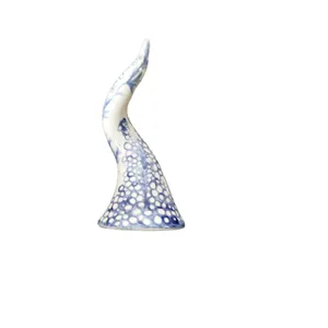 Corno beneaugurante con bolle blu