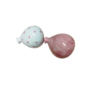 Palloncini porta-piantine in coppia azzurro e rosa