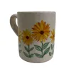 Tazza in ceramica con girasoli dipinti a mano - foto 1